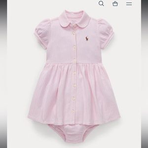 Ralph Lauren - Striped Knit Oxford Dress & Bloomer